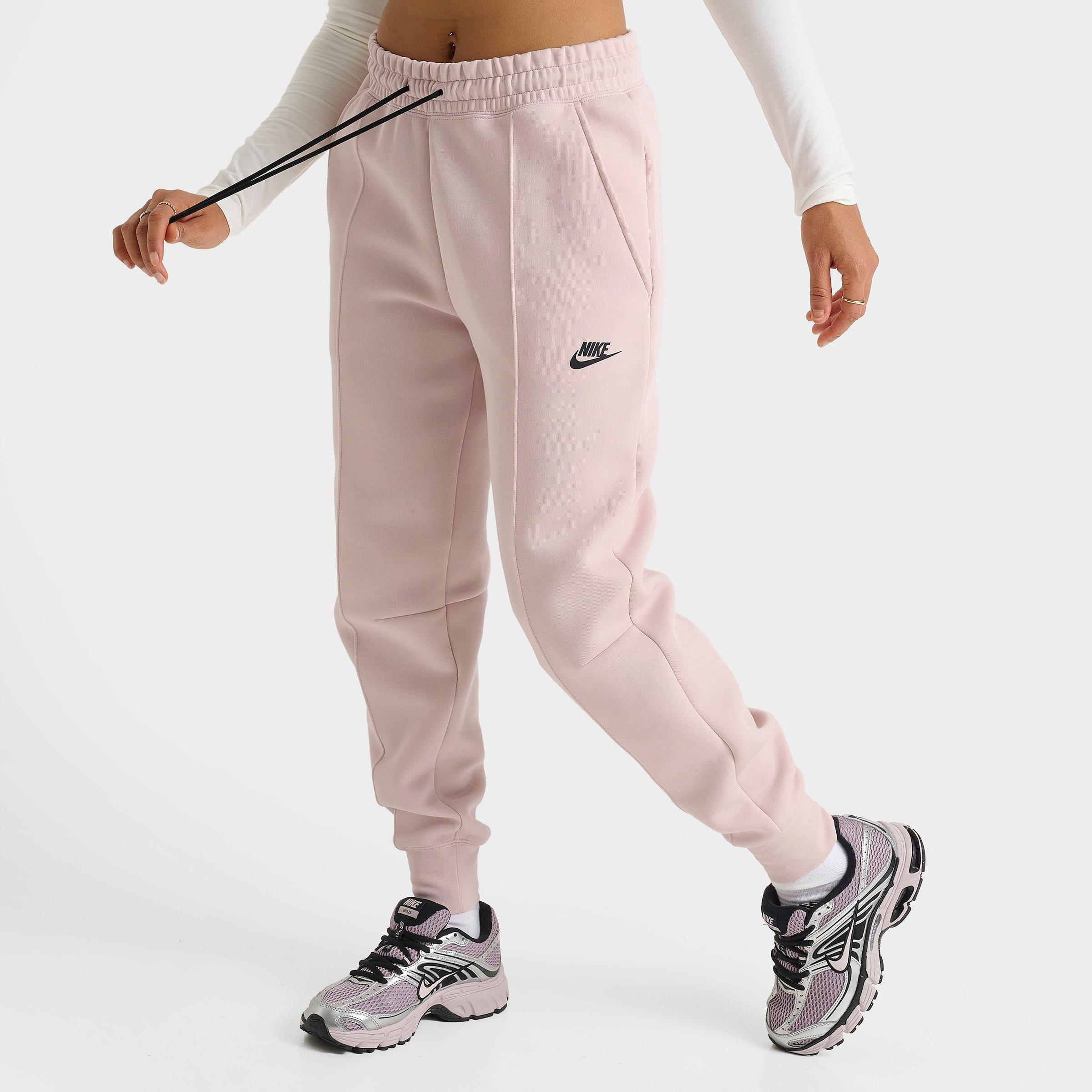 Nike Women's Sportswear Tech Fleece Jogger Pants in Silt Red/Black Size: