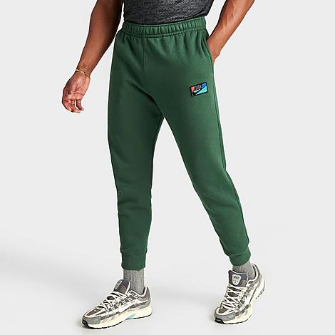 Nike Men's Club Fleece Logo Patch Jogger Pants In Fir/fir