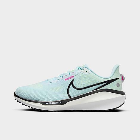 Shop Nike Women's Vomero 17 Running Shoes In Glacier Blue/barely Green/vapor Green/black