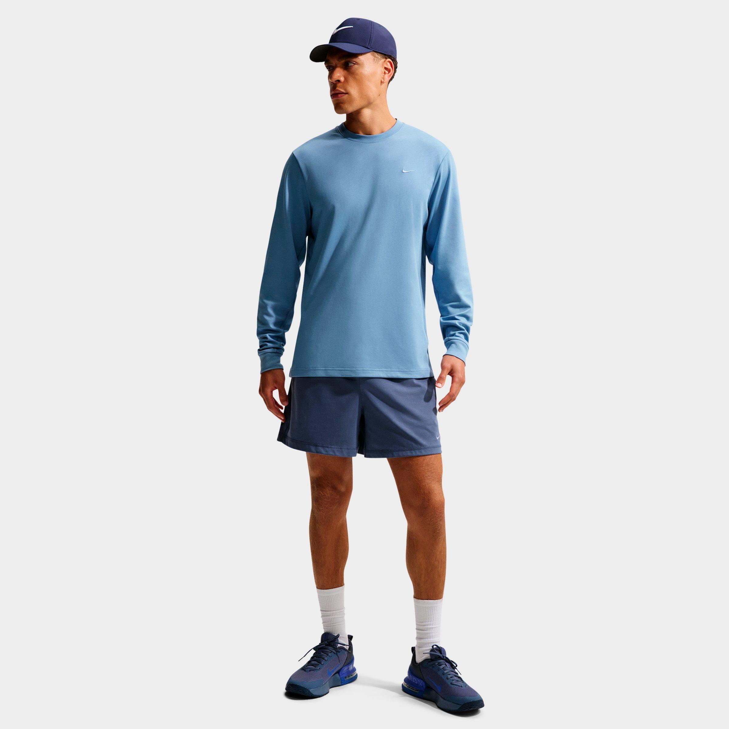 Nike Men's Primary Dri-FIT Long-Sleeve Versatile Top in Work Blue/Work Blue Size: