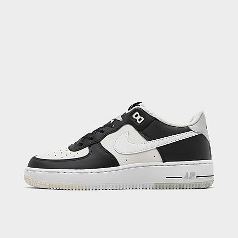 Nike Big Kids' Air Force 1 Lv8 Casual Shoes In Black/phantom/white/light Silver