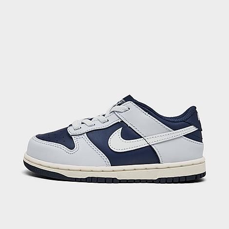 Nike Babies'  Kids' Toddler Dunk Low Casual Shoes In Football Grey/midnight Navy/summit White