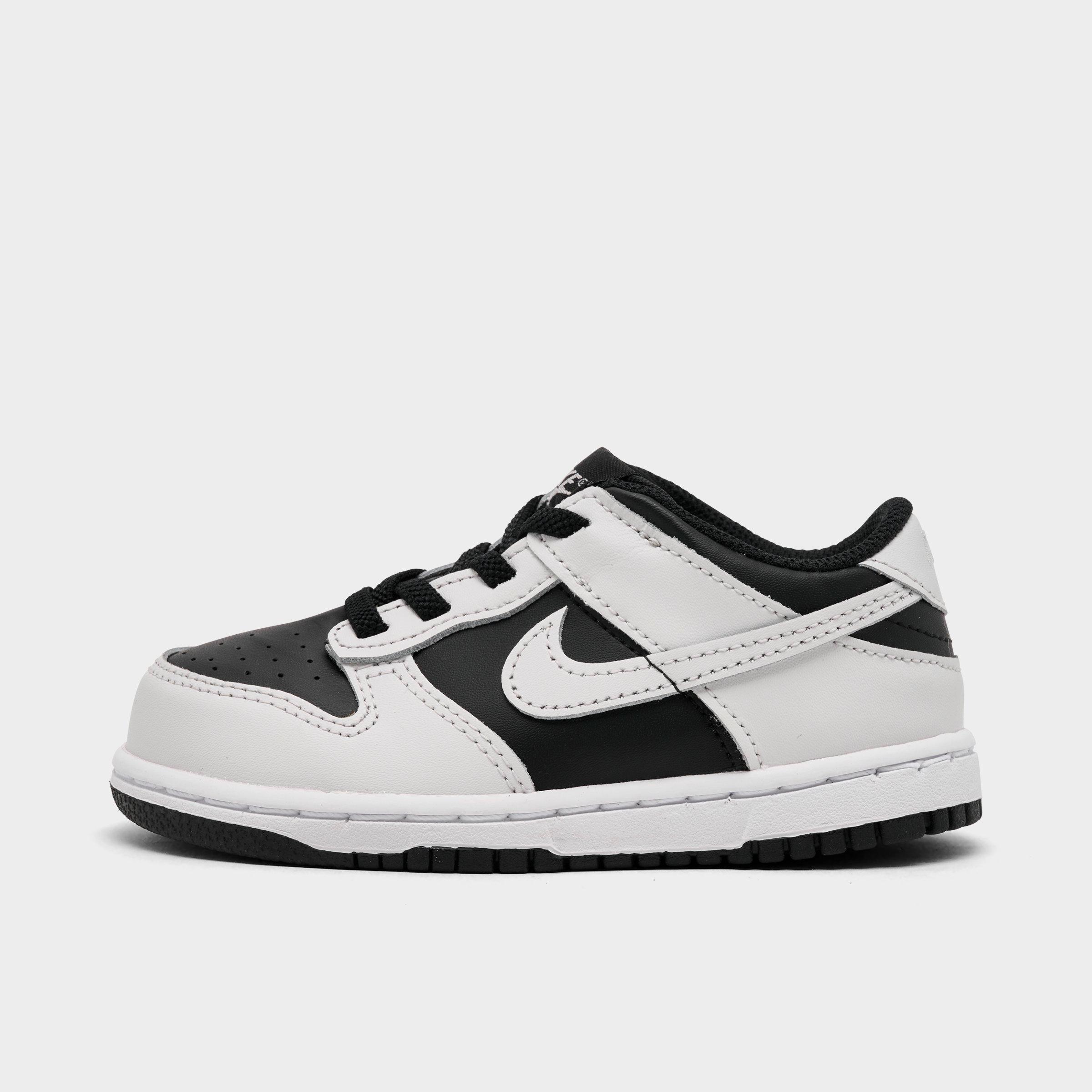 Nike Kids Toddler Dunk Low Casual Shoes in Black/Platinum Tint/Platinum Tint Size: 4.0