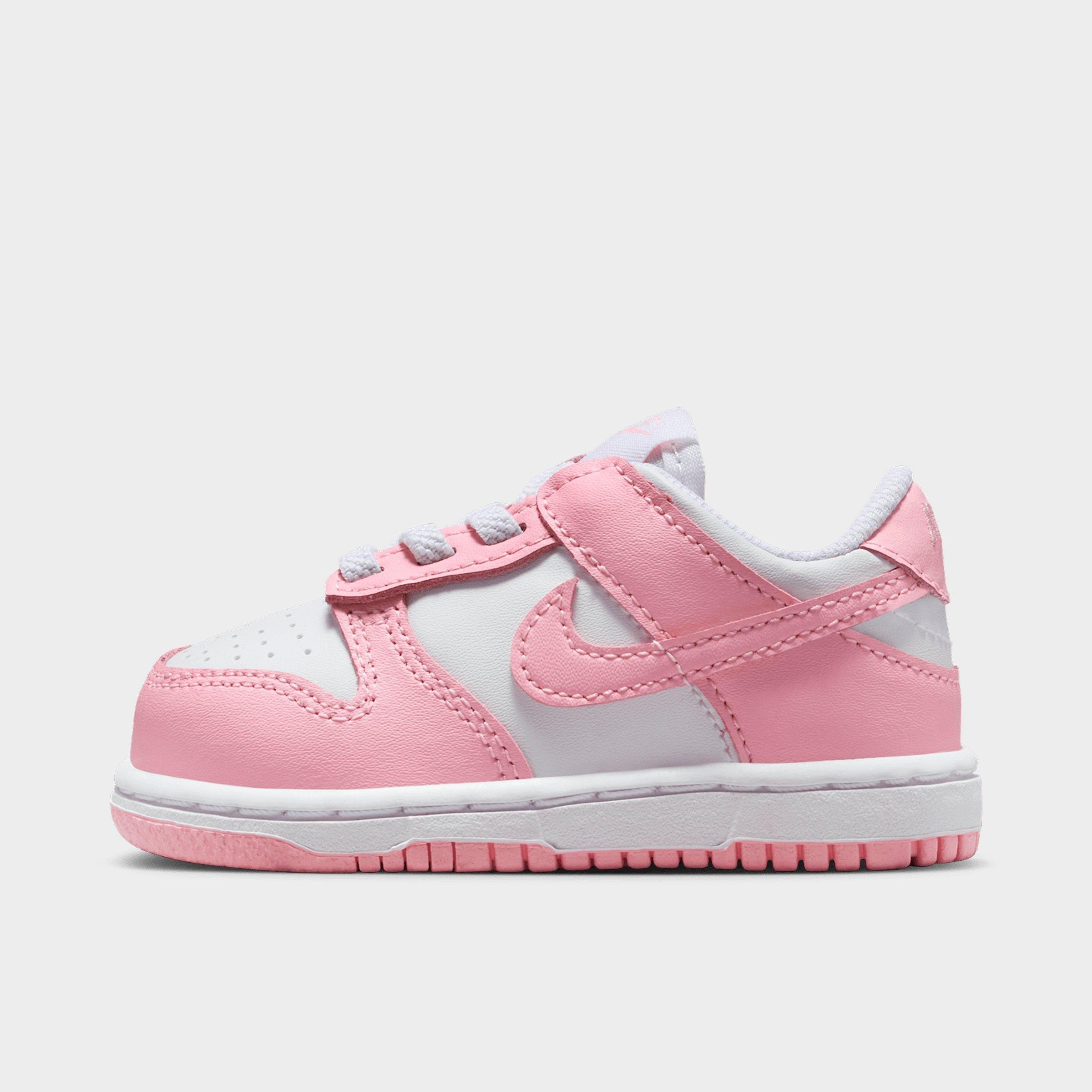 Nike Kids Toddler Dunk Low Casual Shoes in White/White/White Size: 4.0
