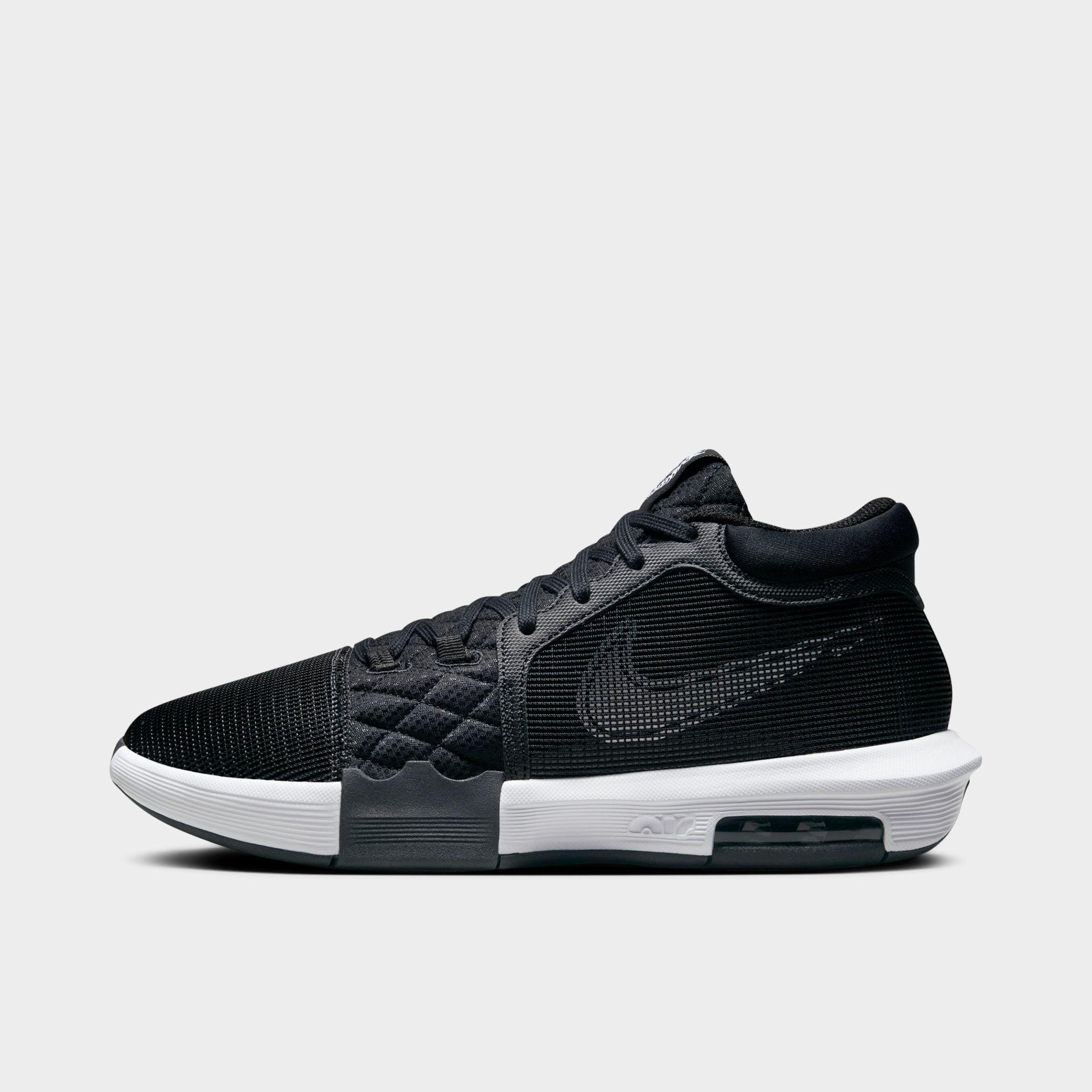 Nike Men's LeBron Witness 8 TB Basketball Shoes in Black/White Size: 3.5