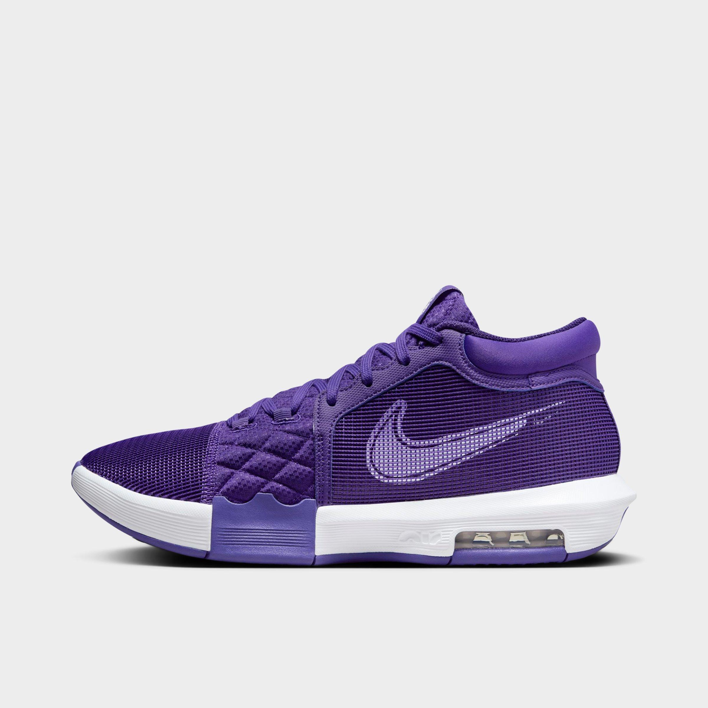 Nike Men's LeBron Witness 8 TB Basketball Shoes in Field Purple/Field Purple/White Size: 3.5