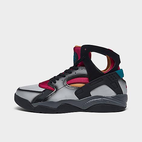 Nike Jordan Men's Air Flight Huarache Casual Shoes In Light Smoke Grey/black/iron Grey/noble Red