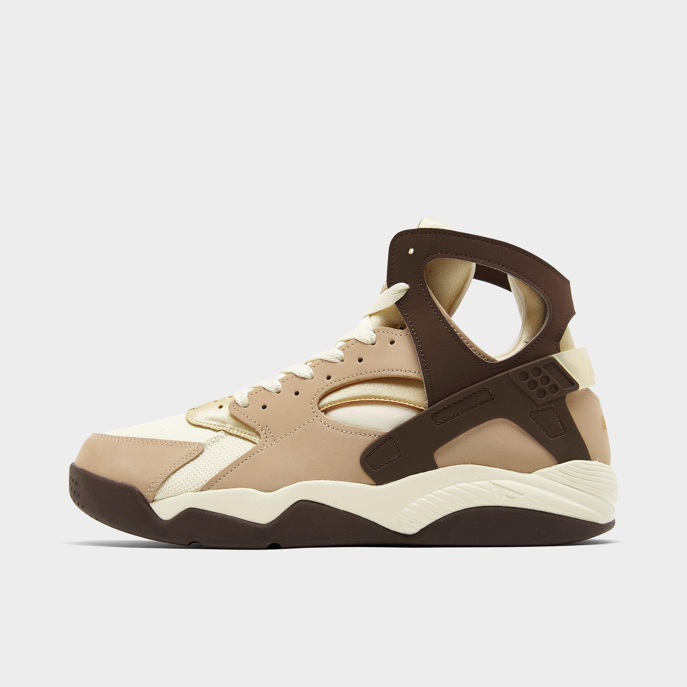 Nike Jordan Men's Air Flight Huarache Casual Shoes In Hemp/sesame/baroque Brown/coconut Milk