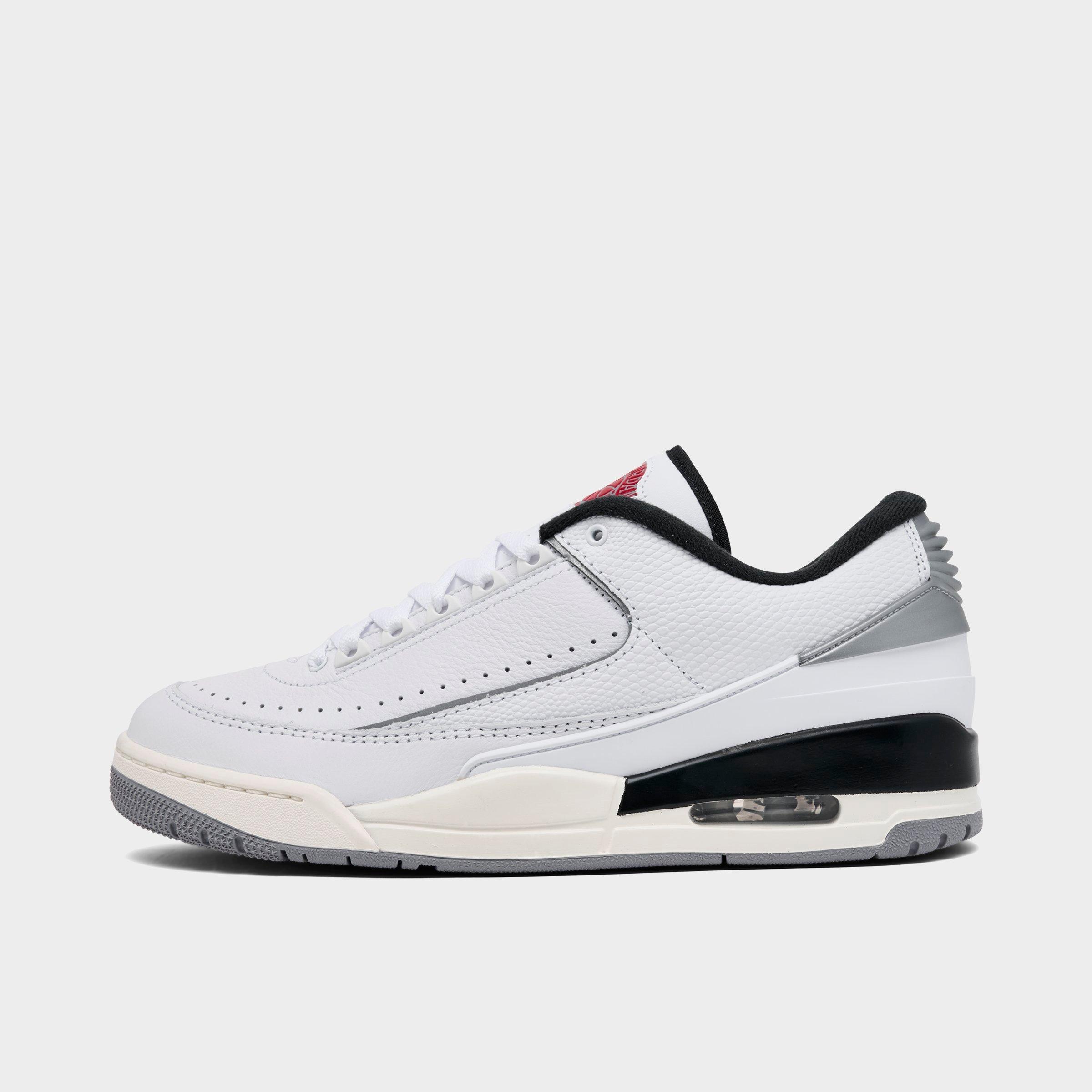 Nike Jordan Air 2/3 Casual Shoes In White/fire Red/cement Grey/sail