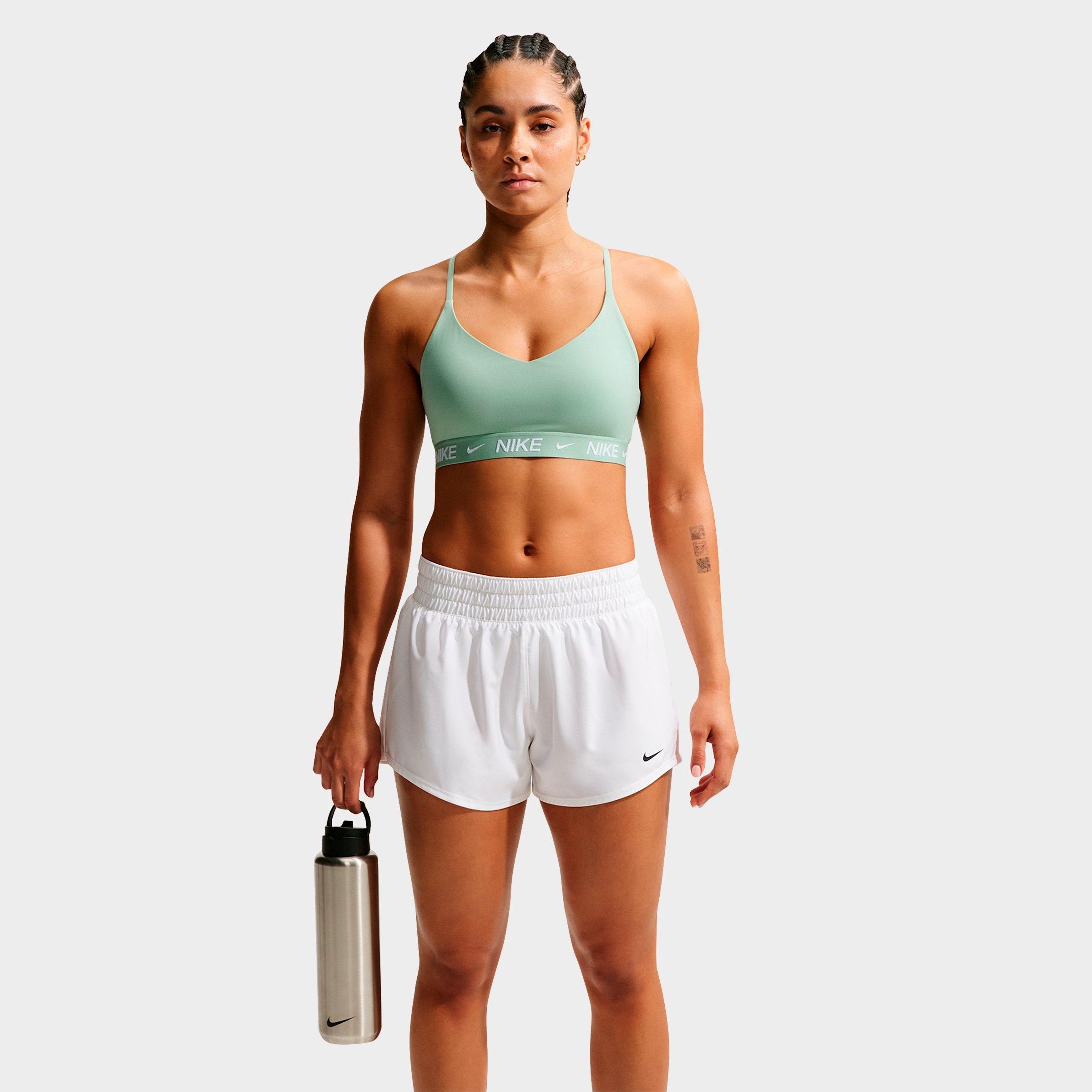 Nike Women's Dri-FIT Indy Light Support Padded Adjustable Sports Bra in Steam Size: Medium
