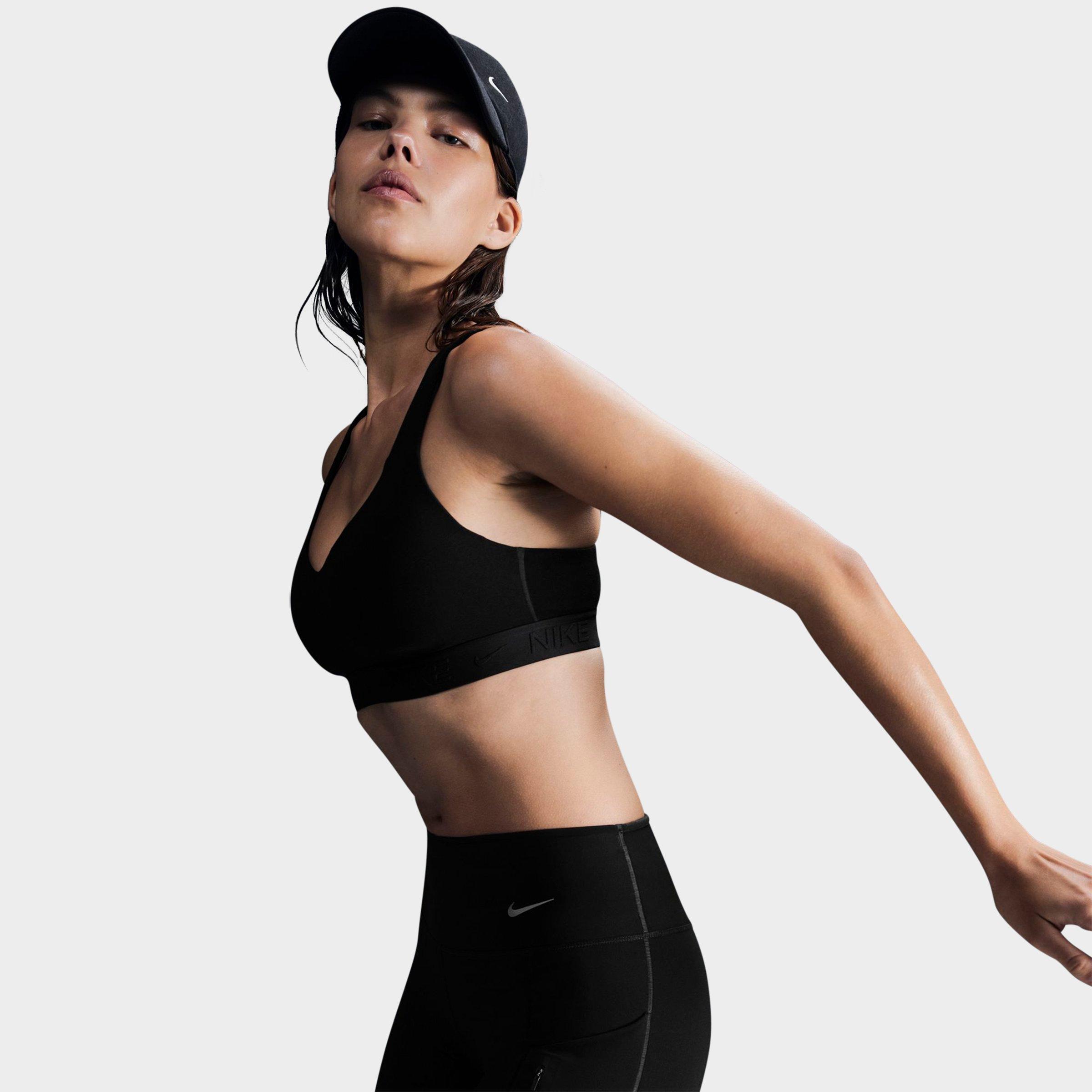 Nike Women's Dri-FIT Indy High Support Sports Bra in Black/Black Size 2XL 100% Polyester/Spandex/Jacquard