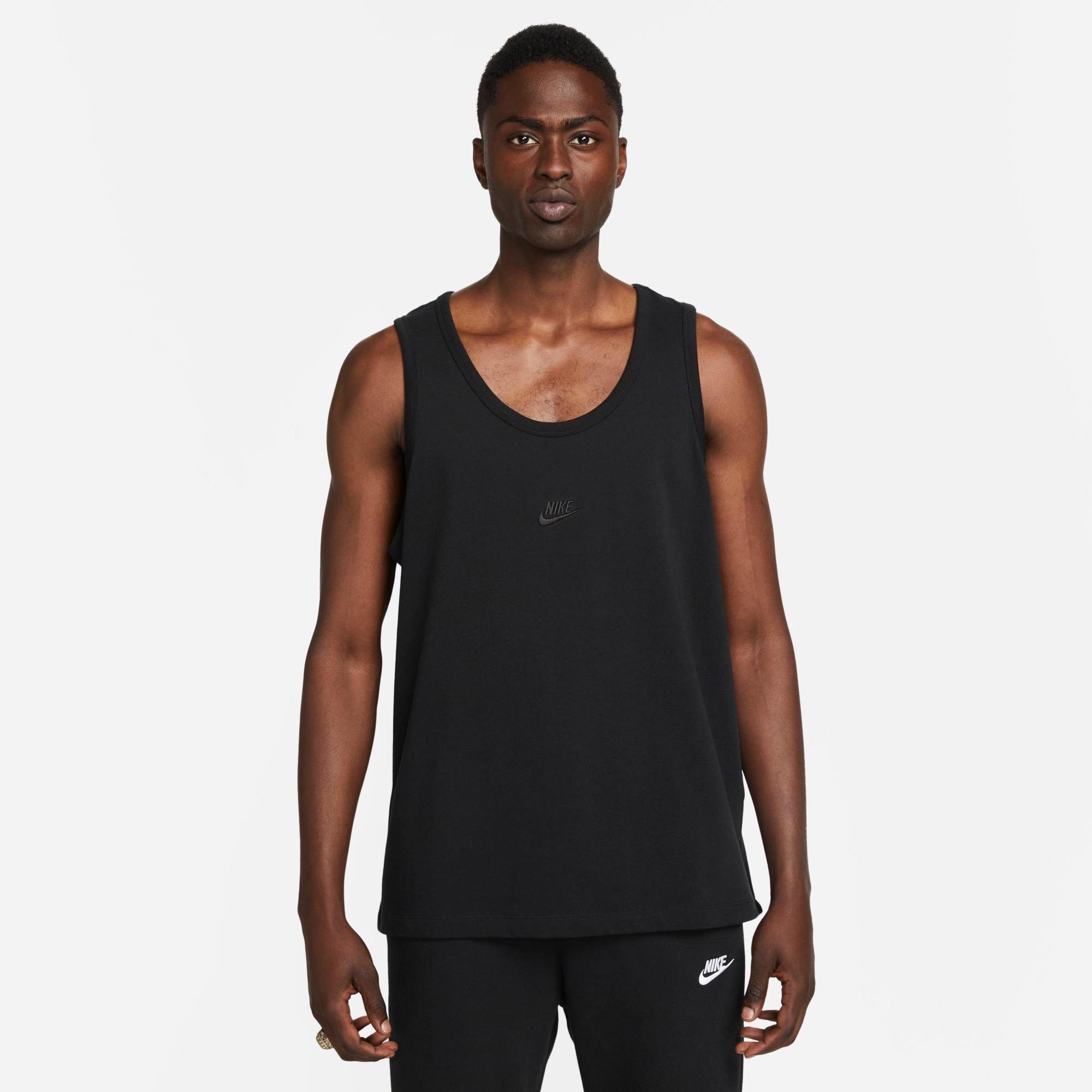 Shop Nike Men's Sportswear Premium Essentials Tank Top In Black