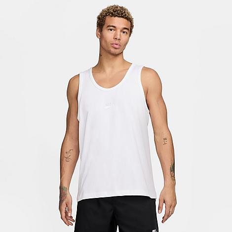 Shop Nike Men's Sportswear Premium Essentials Tank Top In White