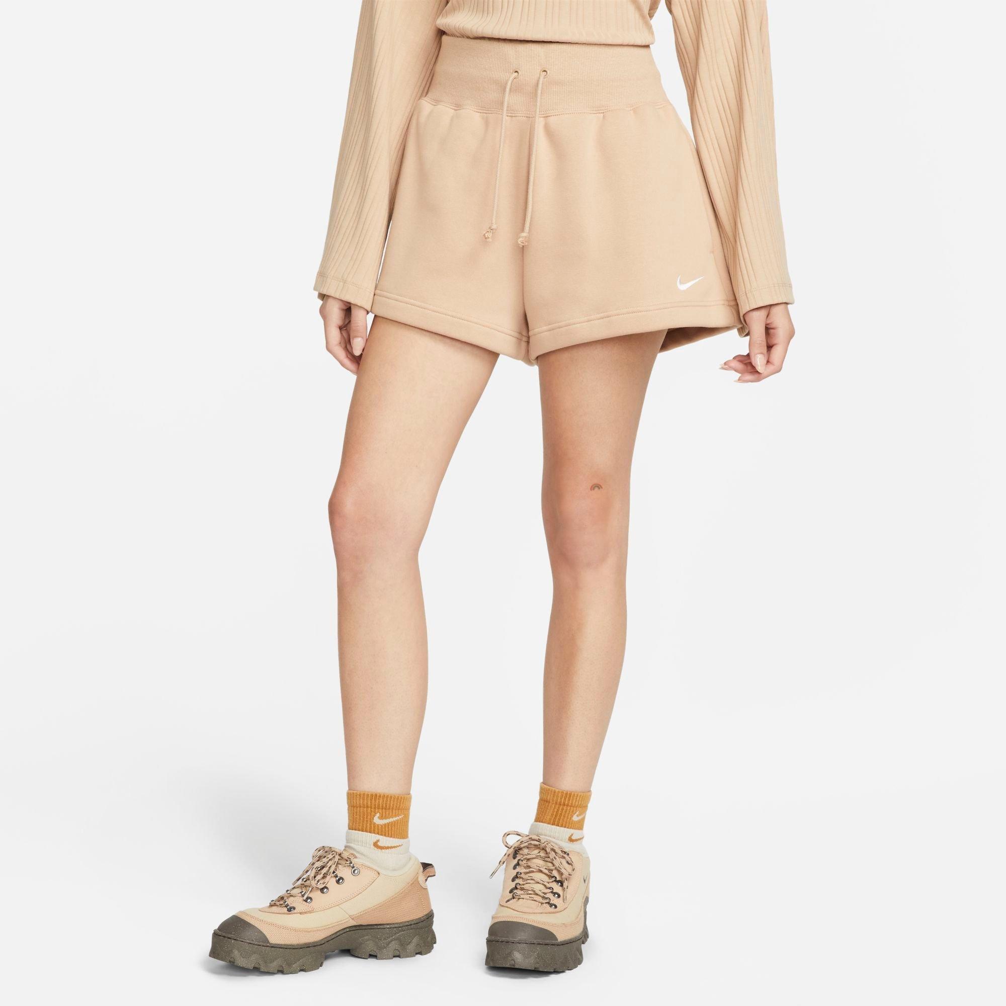 Nike Women's  Sportswear Phoenix Fleece High-waisted Loose Shorts In Hemp/sail