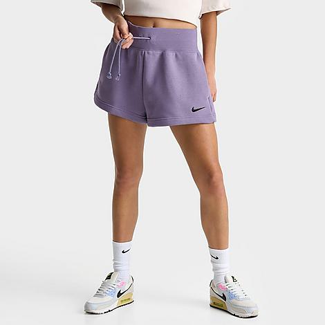 Shop Nike Women's Sportswear Phoenix Fleece High-waisted Loose Shorts In Multi