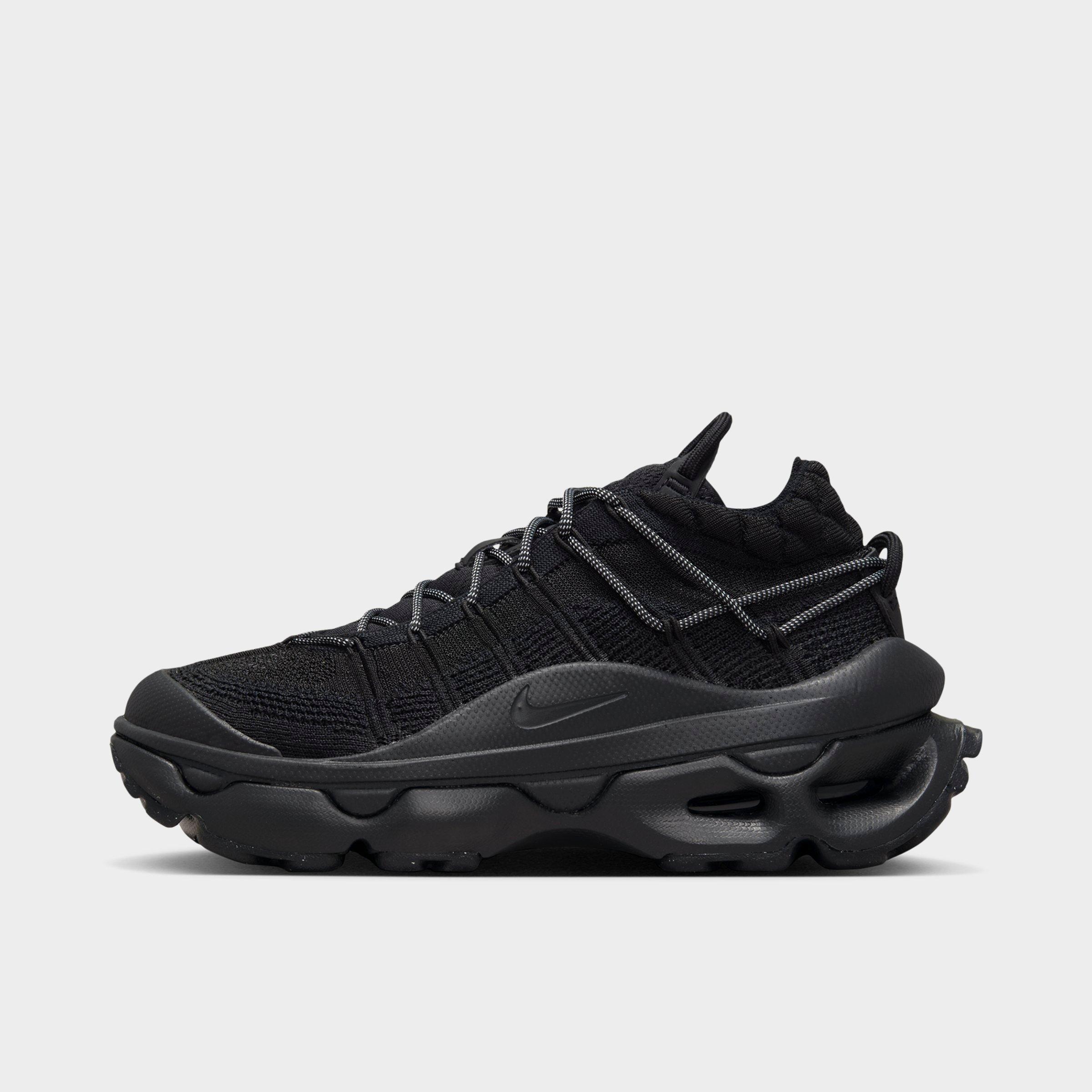 Nike Women's Air Max Flyknit Venture Casual Shoes in Black/Metallic Silver/Black Size: 5.0