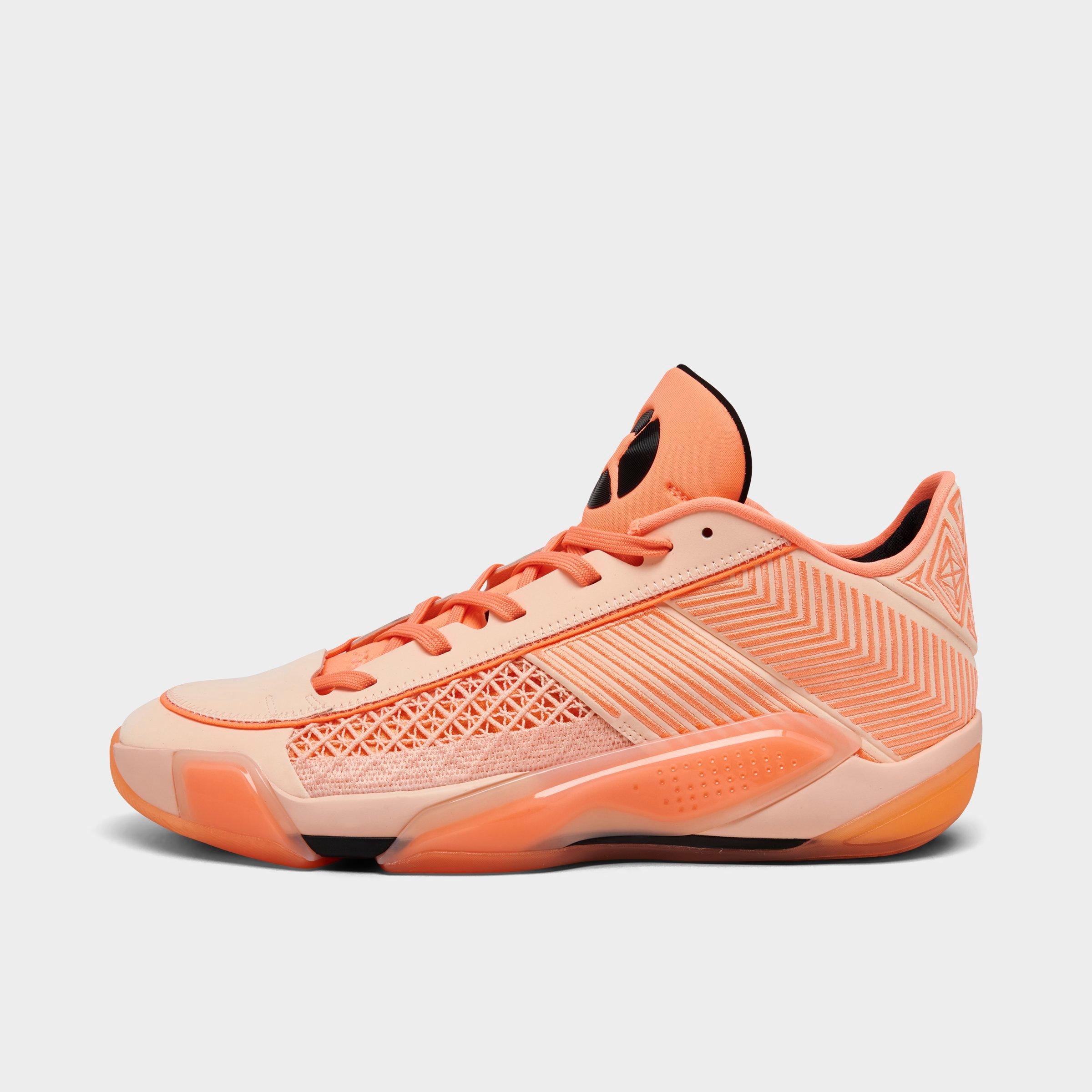 Shop Nike Air Jordan 38 Low Basketball Shoes In Crimson Tint/orange Pulse/black
