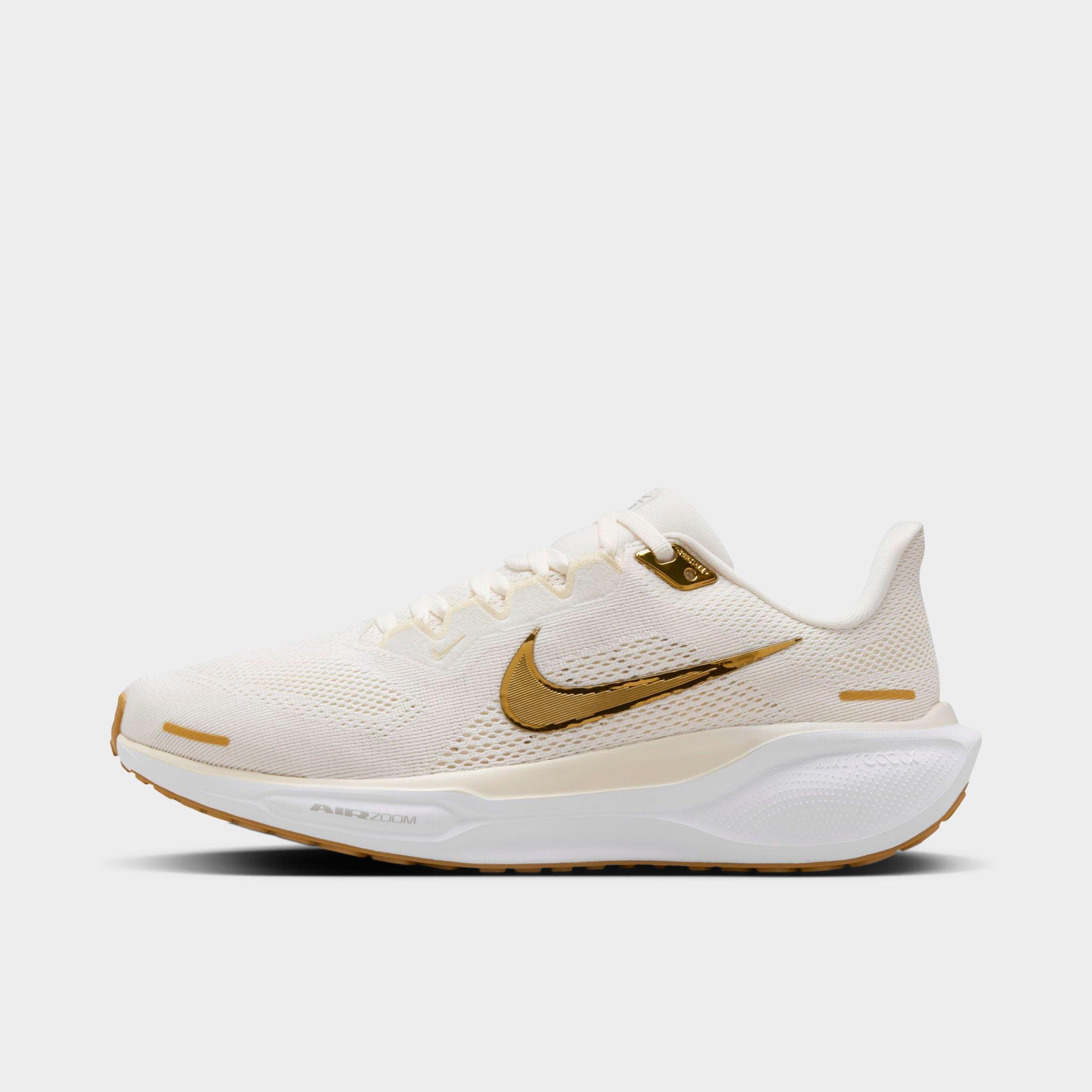Nike Women's Pegasus 41 Running Shoes in Phantom/Metallic Gold/Light Pumice Size: 5.0