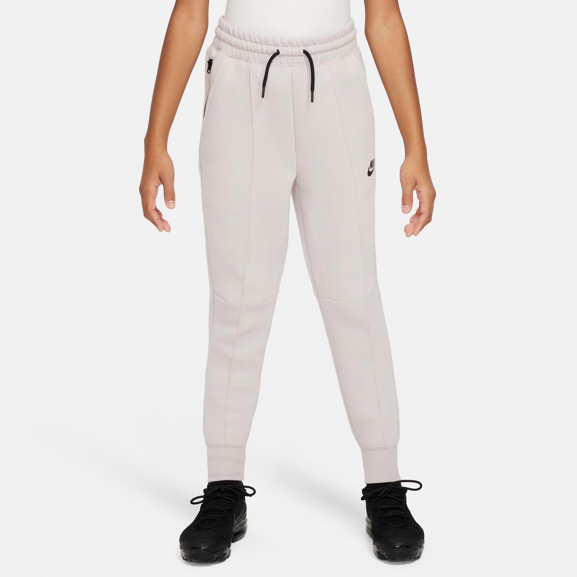 Shop Nike Girls' Sportswear Tech Fleece Jogger Pants In Platinum Violet/black/black