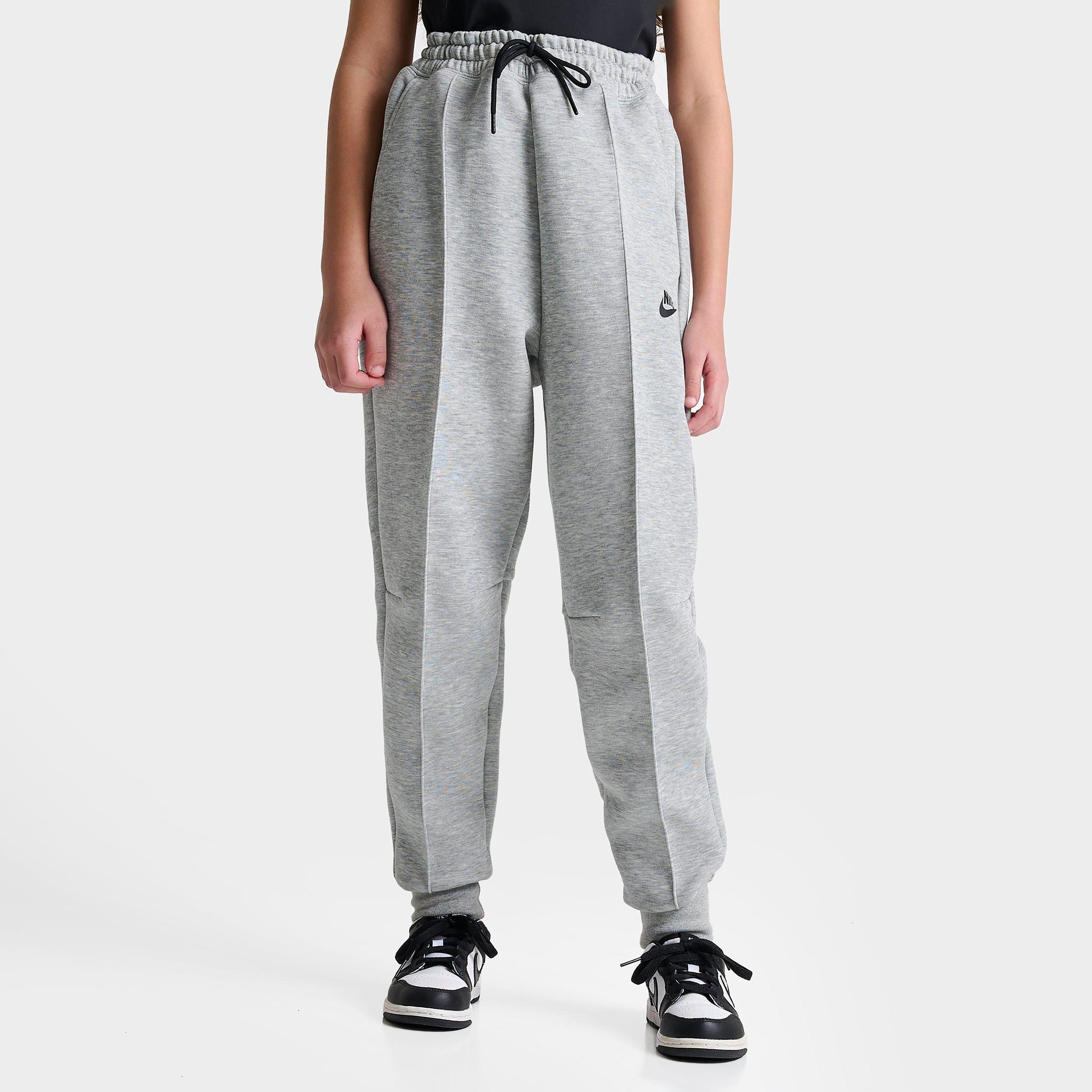 Nike Kids'  Girls' Sportswear Tech Fleece Jogger Pants In Dark Grey Heather/black