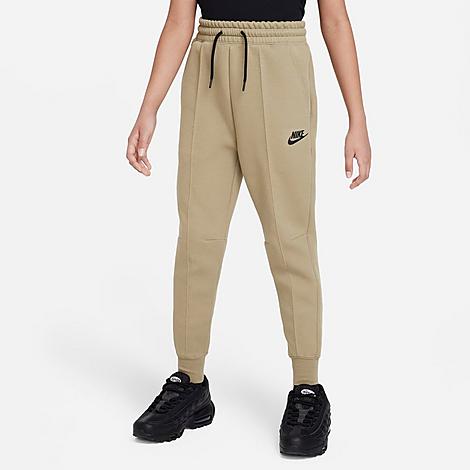 Shop Nike Girls' Sportswear Tech Fleece Jogger Pants In Neutral Olive/black