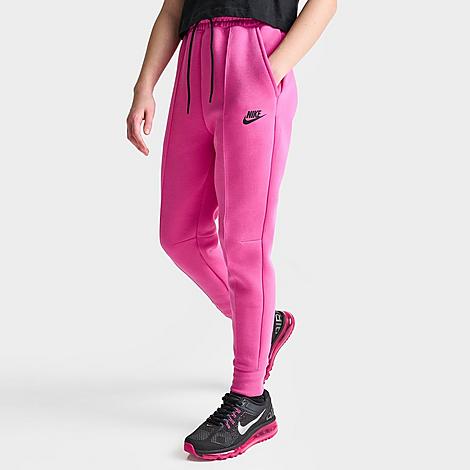 Nike Kids'  Girls' Sportswear Tech Fleece Jogger Pants In Alchemy Pink/black/black