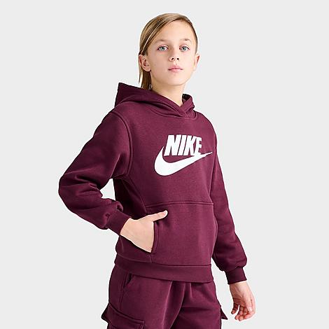Nike Big Kids' Sportswear Club Fleece Pullover Hoodie In Multi