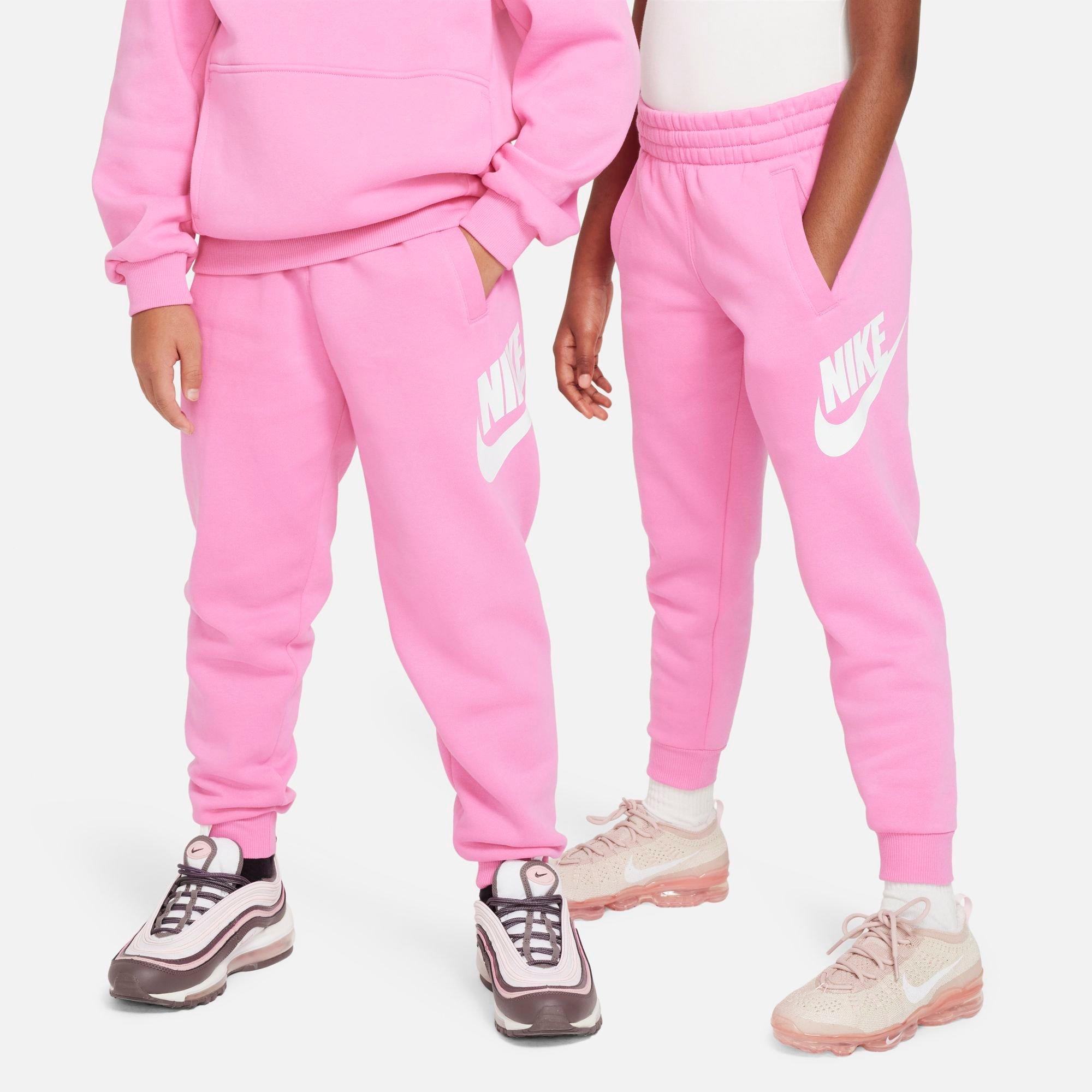 Shop Nike Kids' Club Fleece Jogger Pants In Playful Pink/white