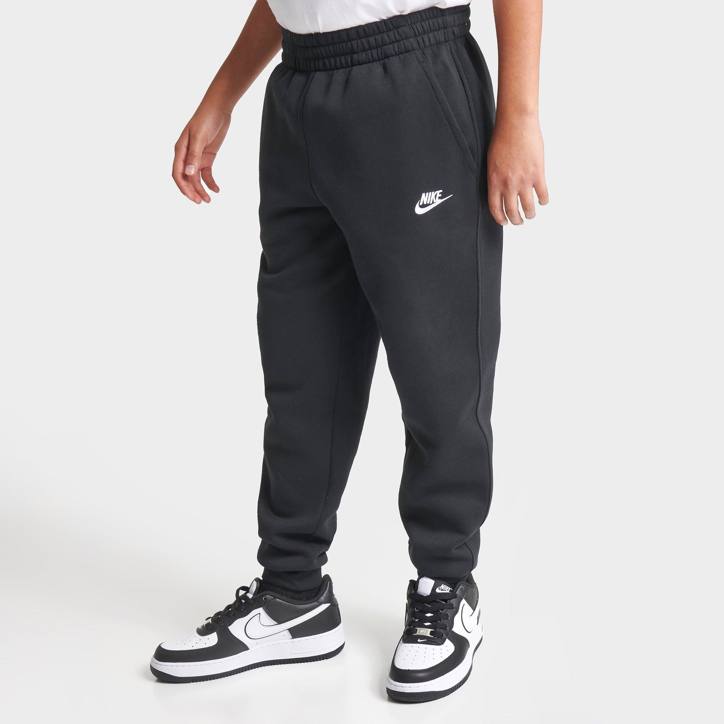 Nike Kids' Club Fleece Jogger Pants In Black/white