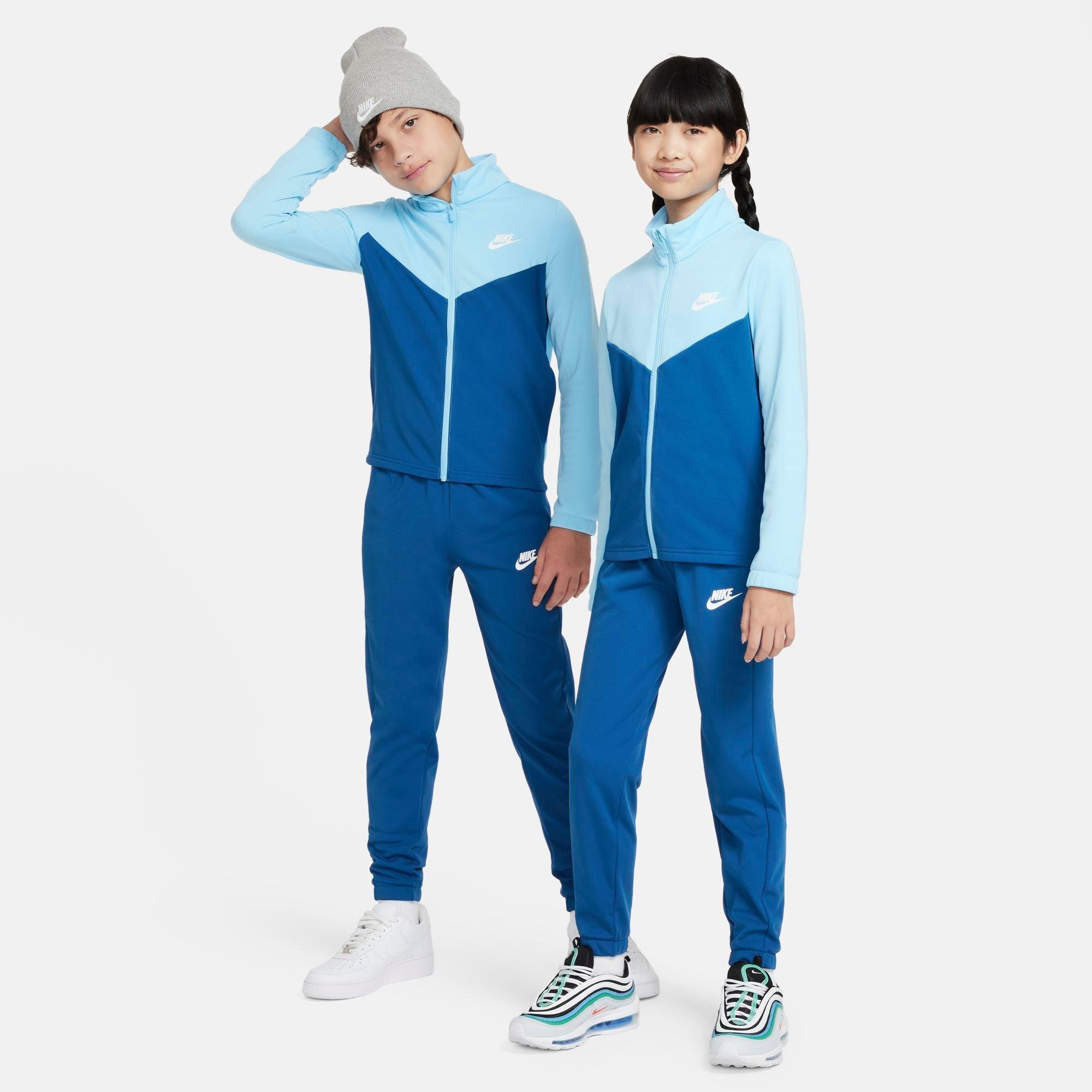 Shop Nike Kids' Sportswear Track Suit In Aquarius Blue/court Blue/white