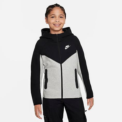 Nike Kids'  Boys' Sportswear Tech Fleece Full-zip Hoodie Size Small Cotton/polyester/fleece In Blue