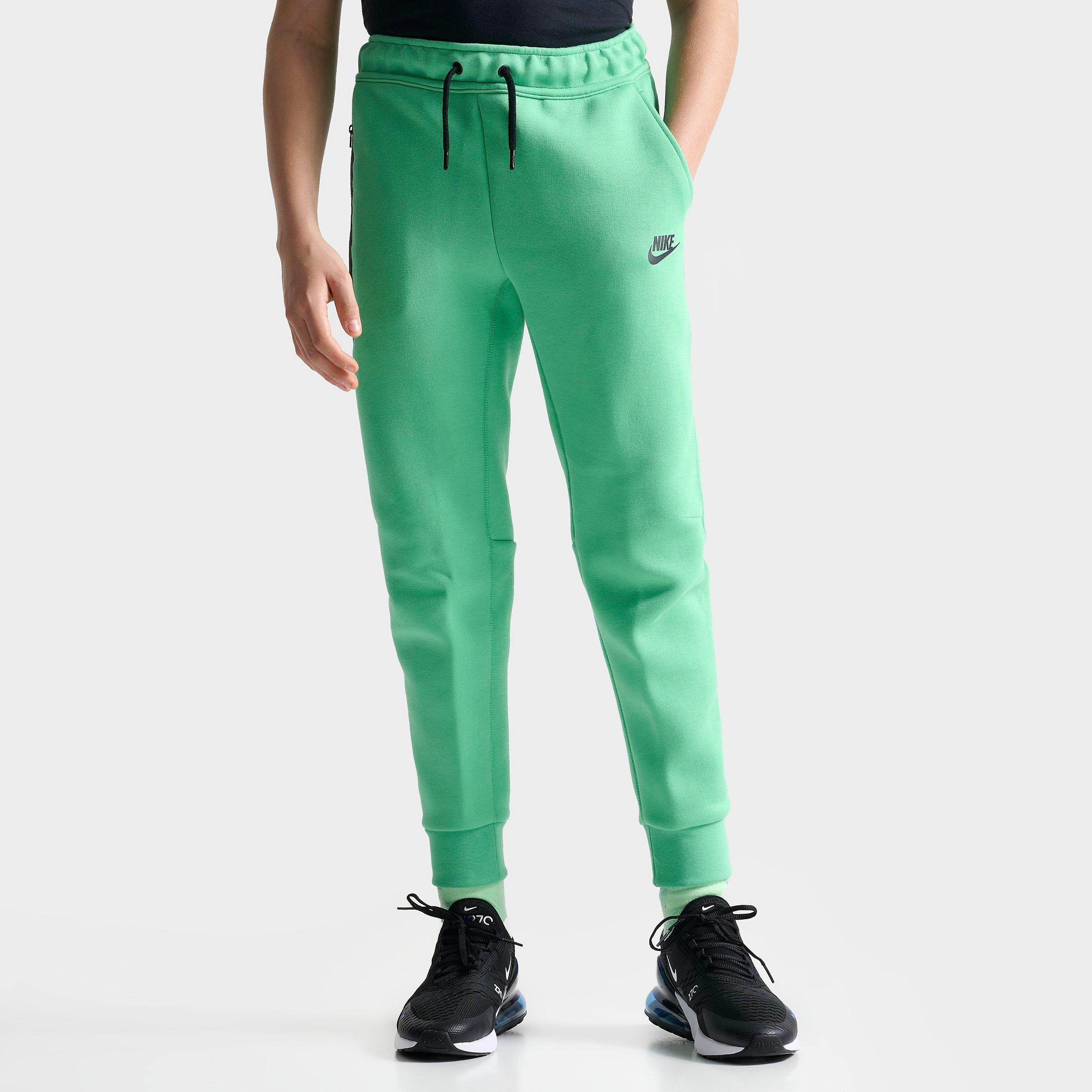 Nike Kids'  Boys' Sportswear Tech Fleece Jogger Pants In Spring Green/black/black