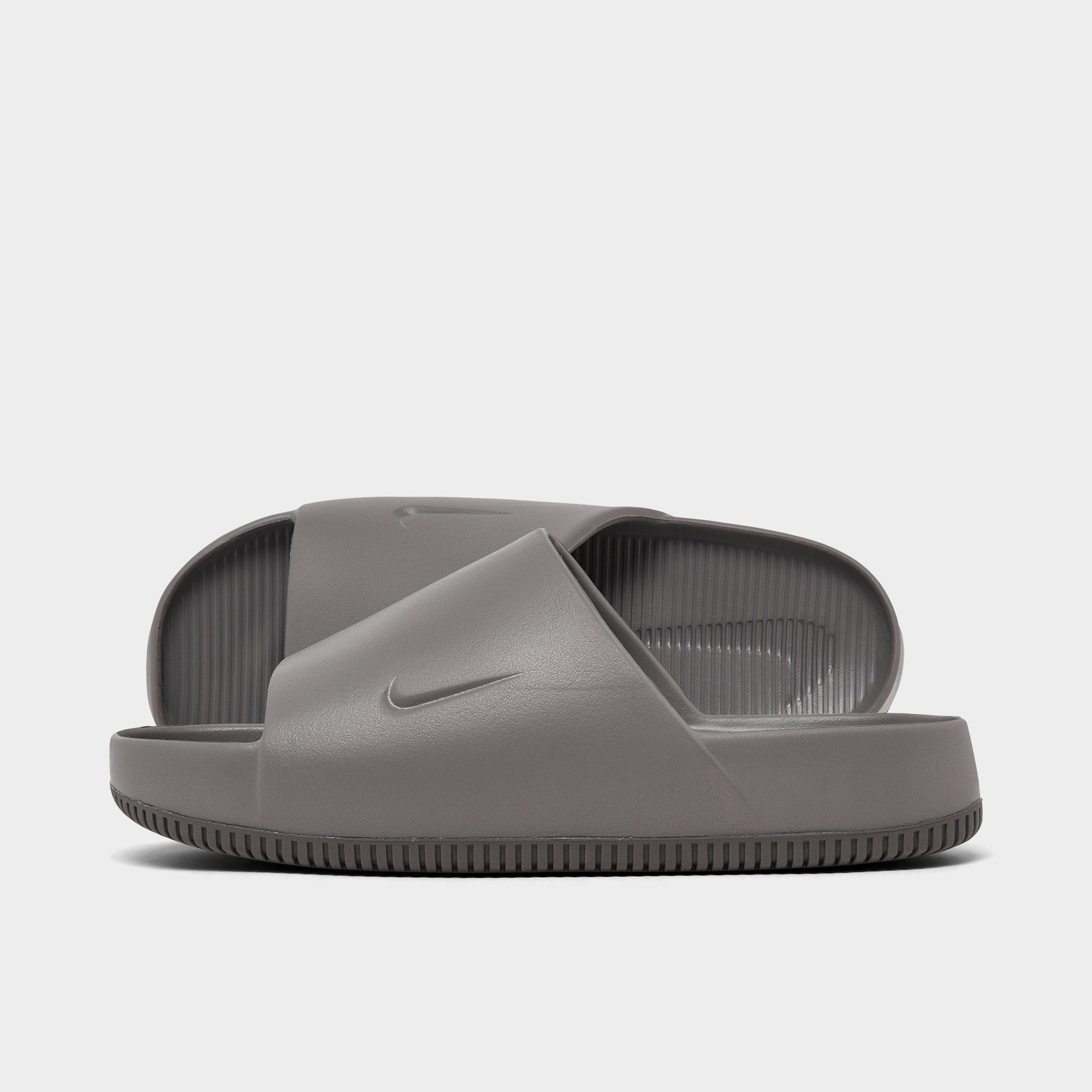 Nike Men's Calm Slide Sandals in Flat Pewter/Flat Pewter Size: 7.0