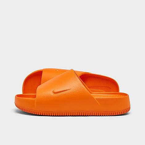 Nike Men's Calm Slide Sandals In Bright Mandarin/bright Mandarin
