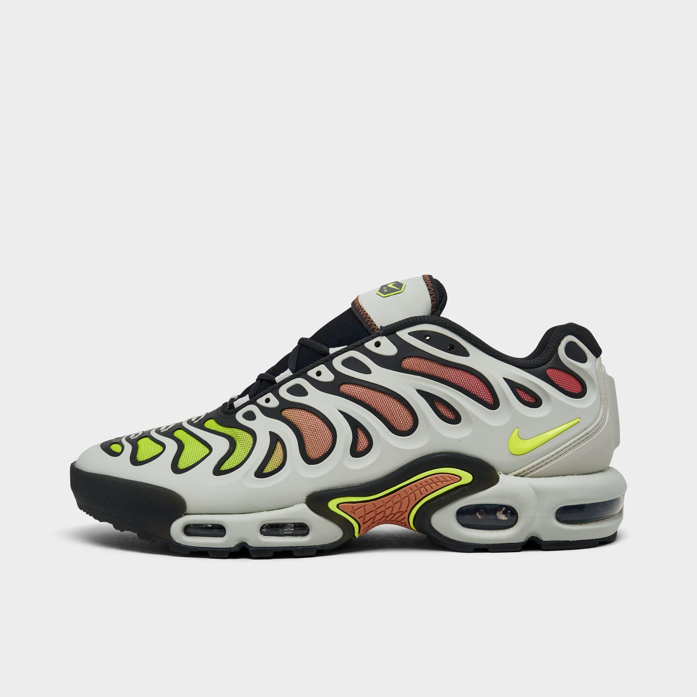 Nike Men's Air Max Plus Drift Casual Shoes in LIGHT SILVER/VOLT/AD Size: 7.5