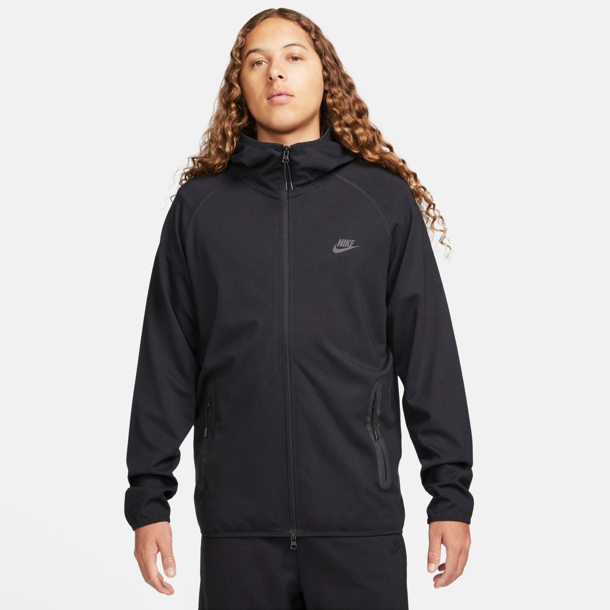 Nike Men's Tech Lightweight Knit Full-Zip Hoodie in Black Size: XS