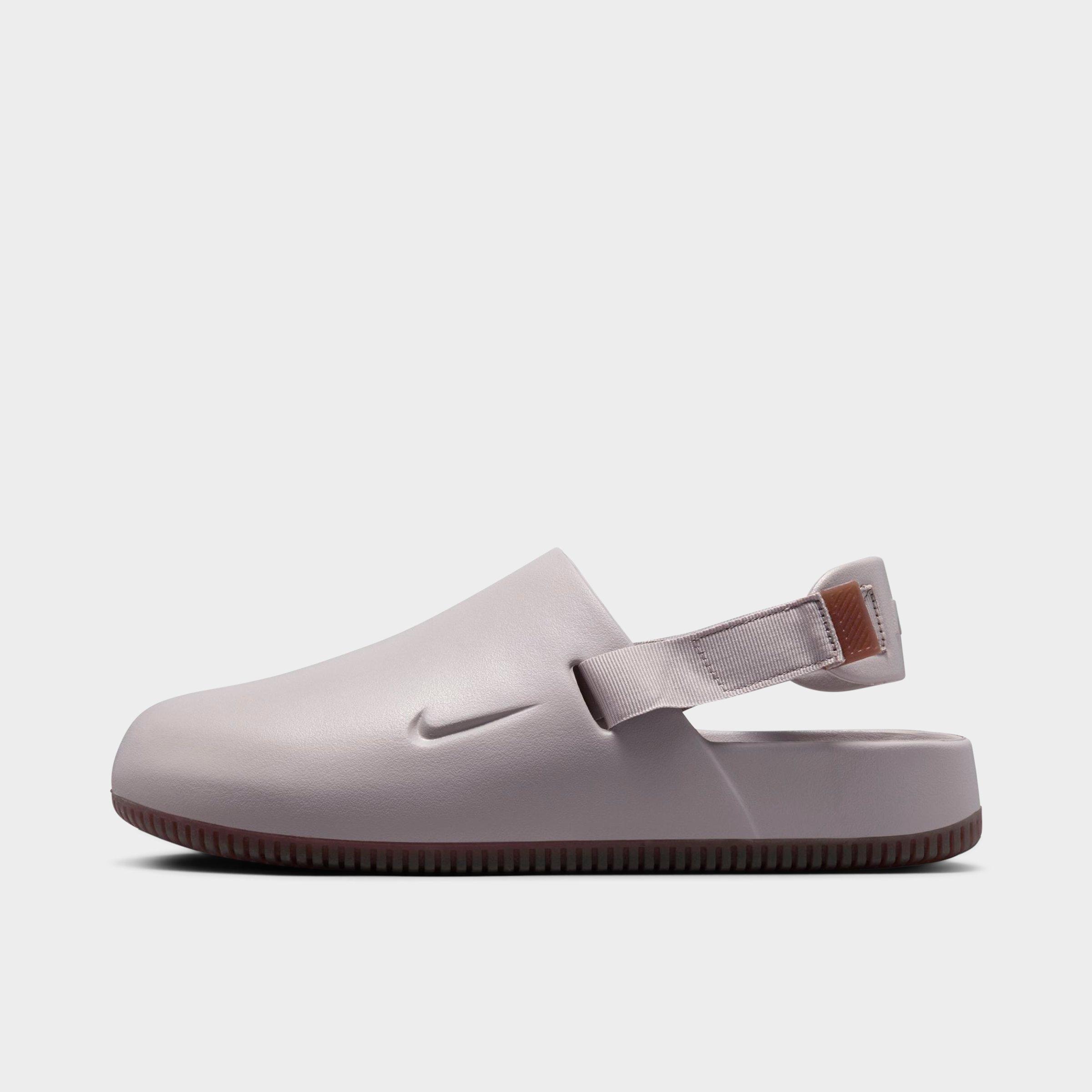Nike Calm Convertible Slingback Mule In College Grey/gum Medium Brown/college Grey