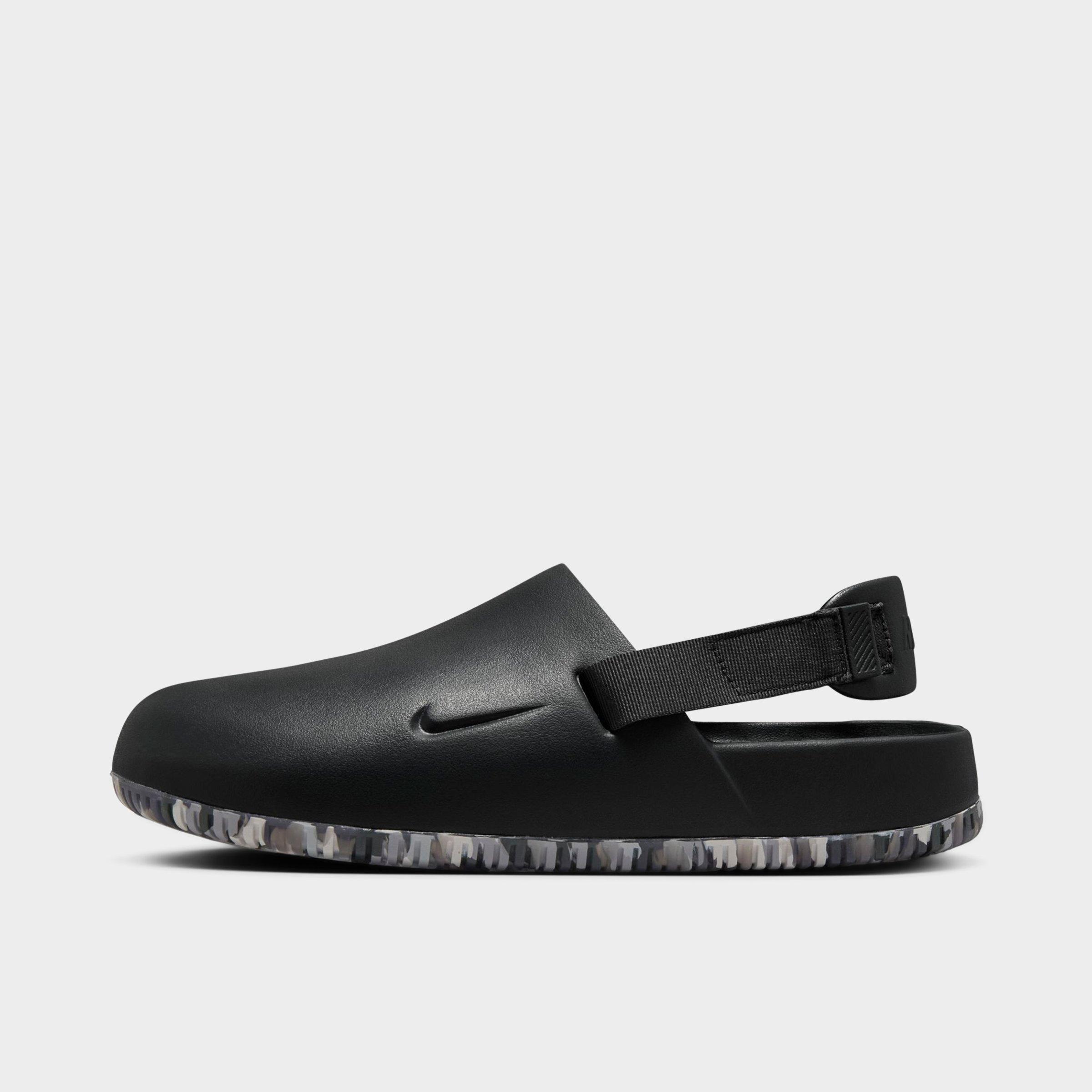 Nike Men's Calm Mule Sandals in Grey/Dark Smoke Grey Size 14