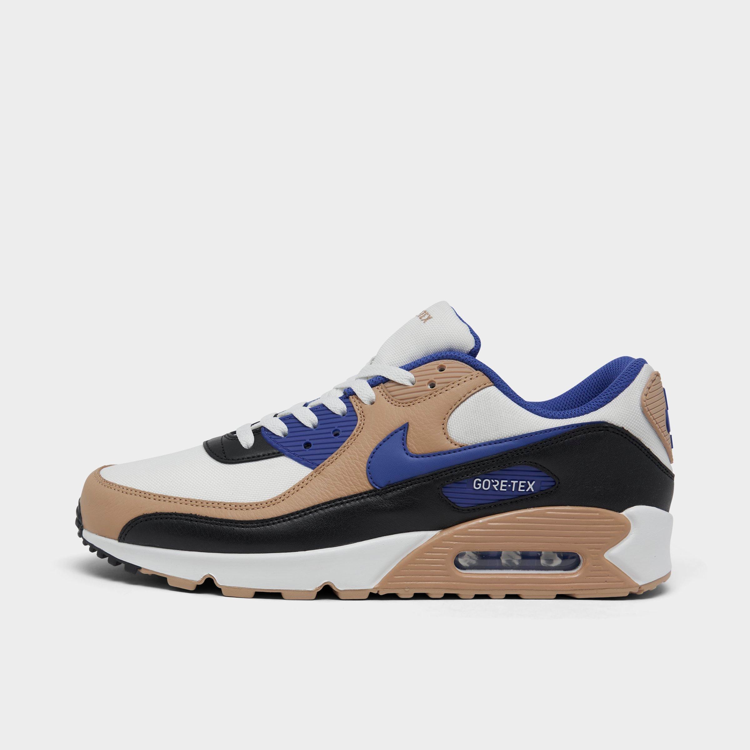 Nike Air Max 90 Gore-tex Sneakers In Hem And Black-brown In Summit White/lapis/hemp/black