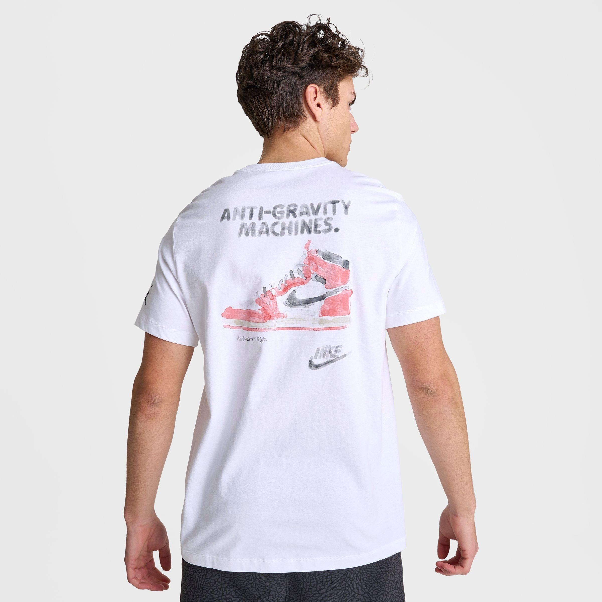 Nike Jordan Men's Brand Watercolor Graphic T-shirt In White