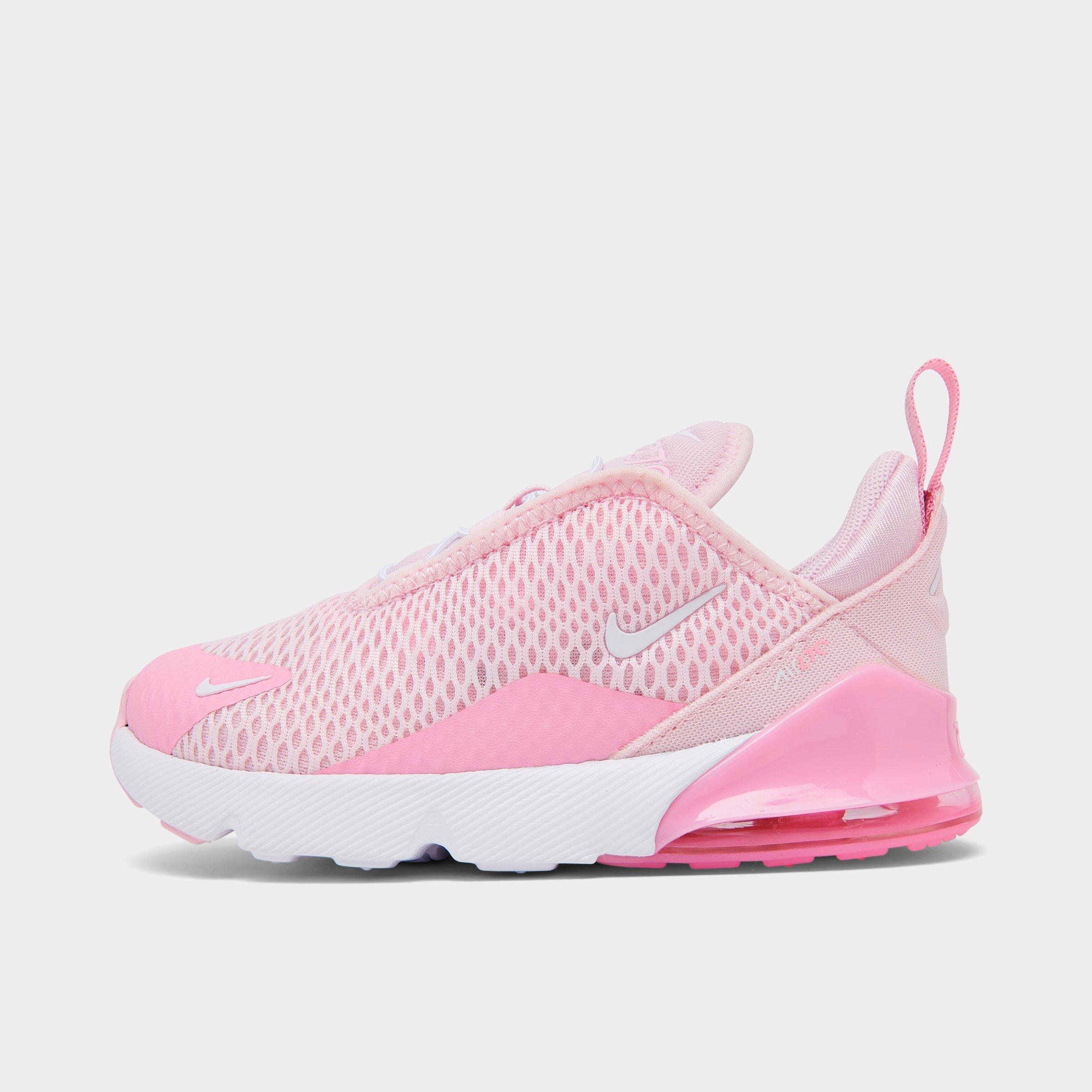 Nike Girls' Toddler Air Max 270 Casual Shoes in Pink Foam/White/Pink Rise Size: 4.0
