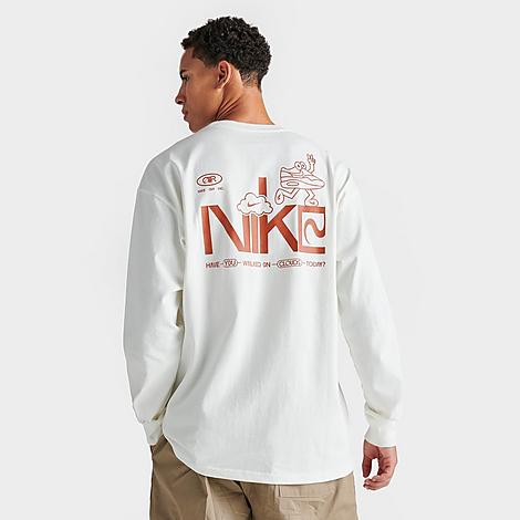 Nike Men's Sportswear Air Clouds Graphic Long-sleeve T-shirt In Sail