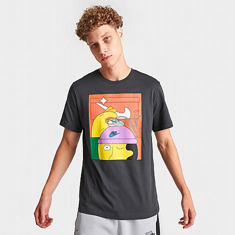 Nike Men's Sportswear Sneakerhead Graphic T-shirt In Anthracite