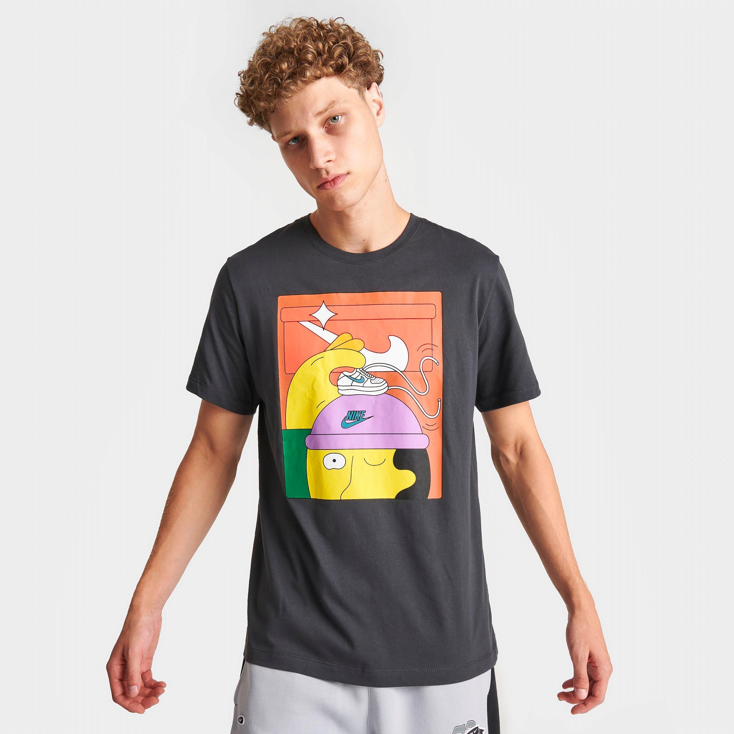 Nike Men's Sportswear Sneakerhead Graphic T-shirt In Anthracite