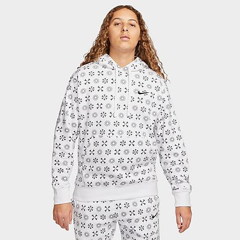 ekko at føre skorsten Nike Men's Sportswear Club Fleece Monogram Hoodie In White | ModeSens