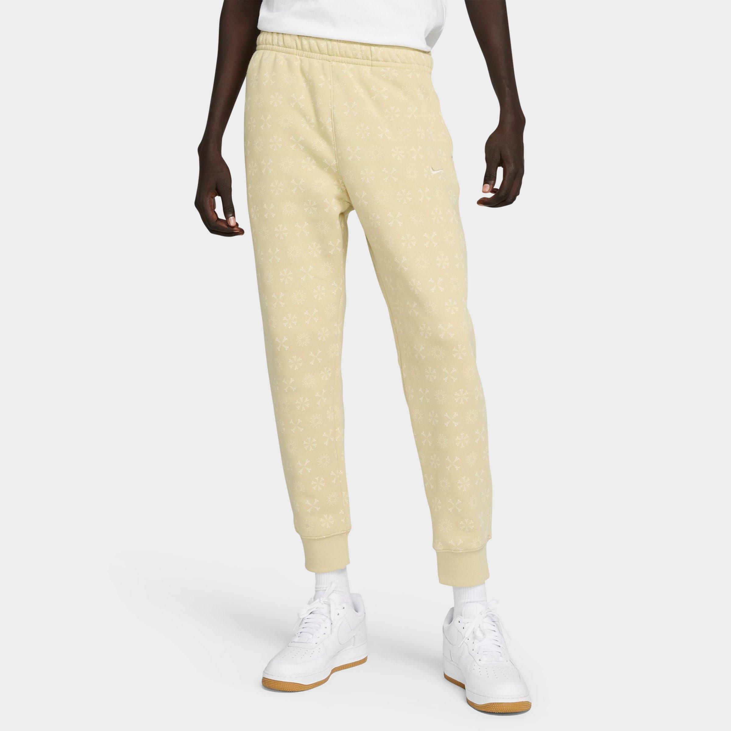 Nike Men's Sportswear Club Fleece Monogram Jogger Pants In Team Gold/white