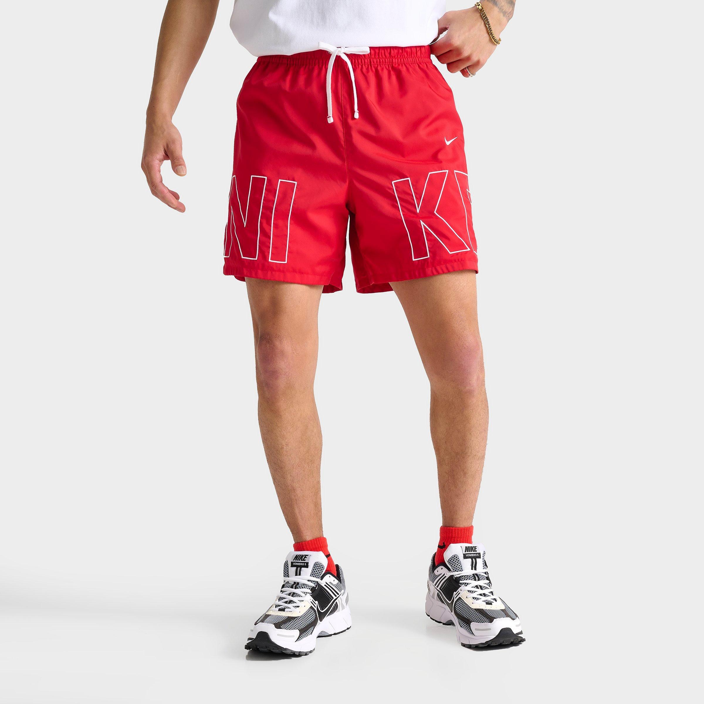 Nike Men's Sportswear Embroidered Woven Flow Shorts Size XL 100% Polyester