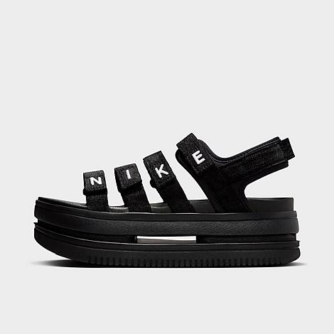 Nike Women's Icon Classic Se Sandals In Black/white/black