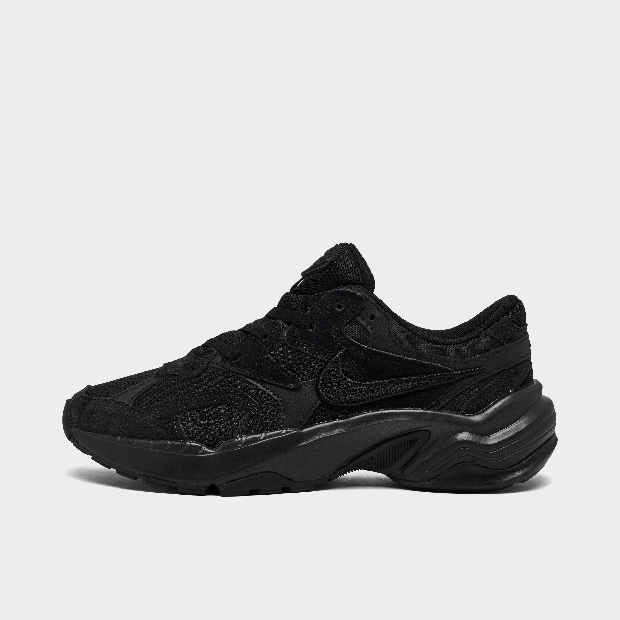 Nike Women's AL8 Running Shoes (RUNINSPO) in Black/Black Size 10.0 Leather/Suede