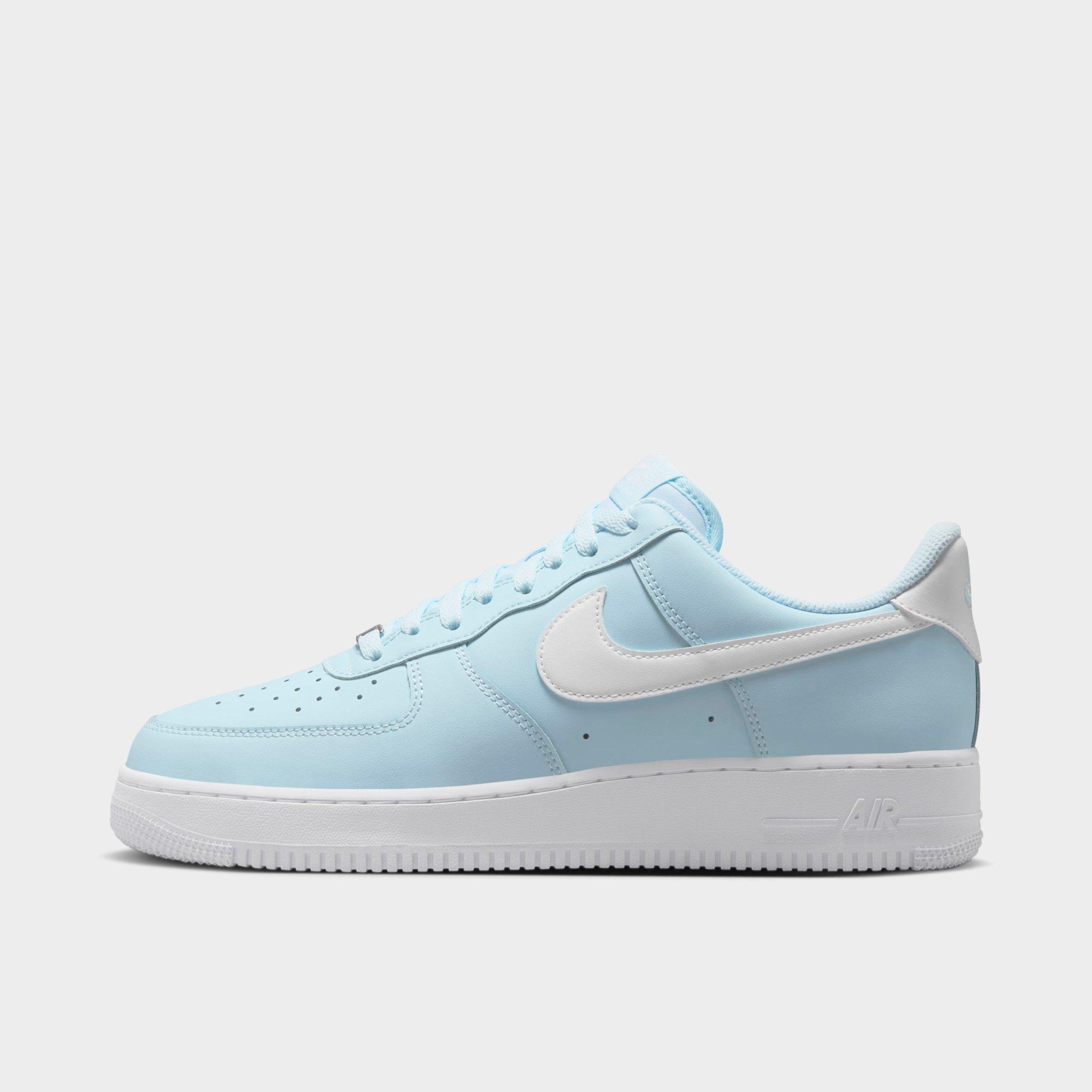 Nike Men's Air Force 1 '07 Casual Shoes in Glacier Blue/White Size: 7.0